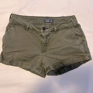 Abercrombie & Fitch Olive Green Women Shorts